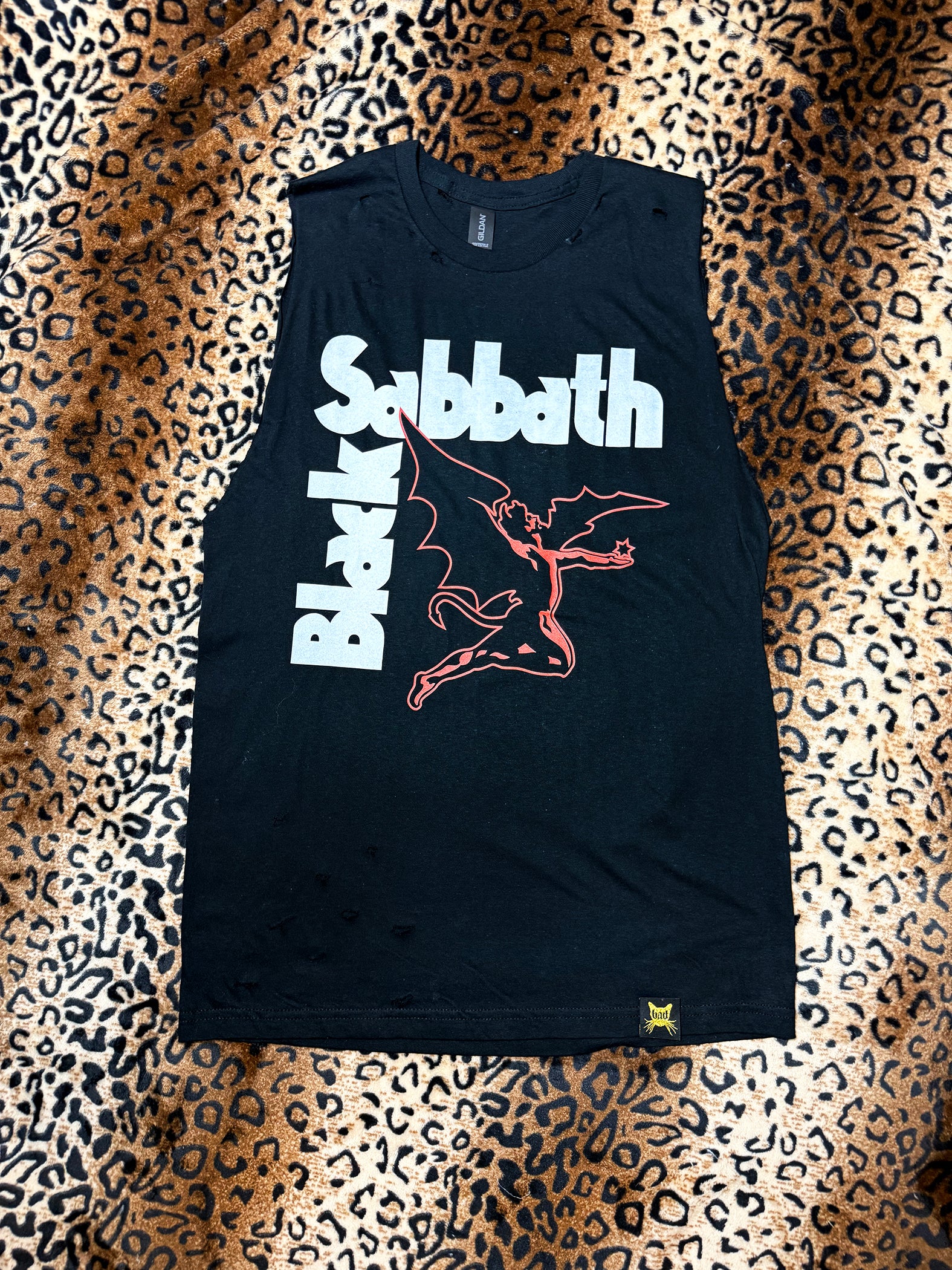 Black Sabbath Distressed Muscle Tank