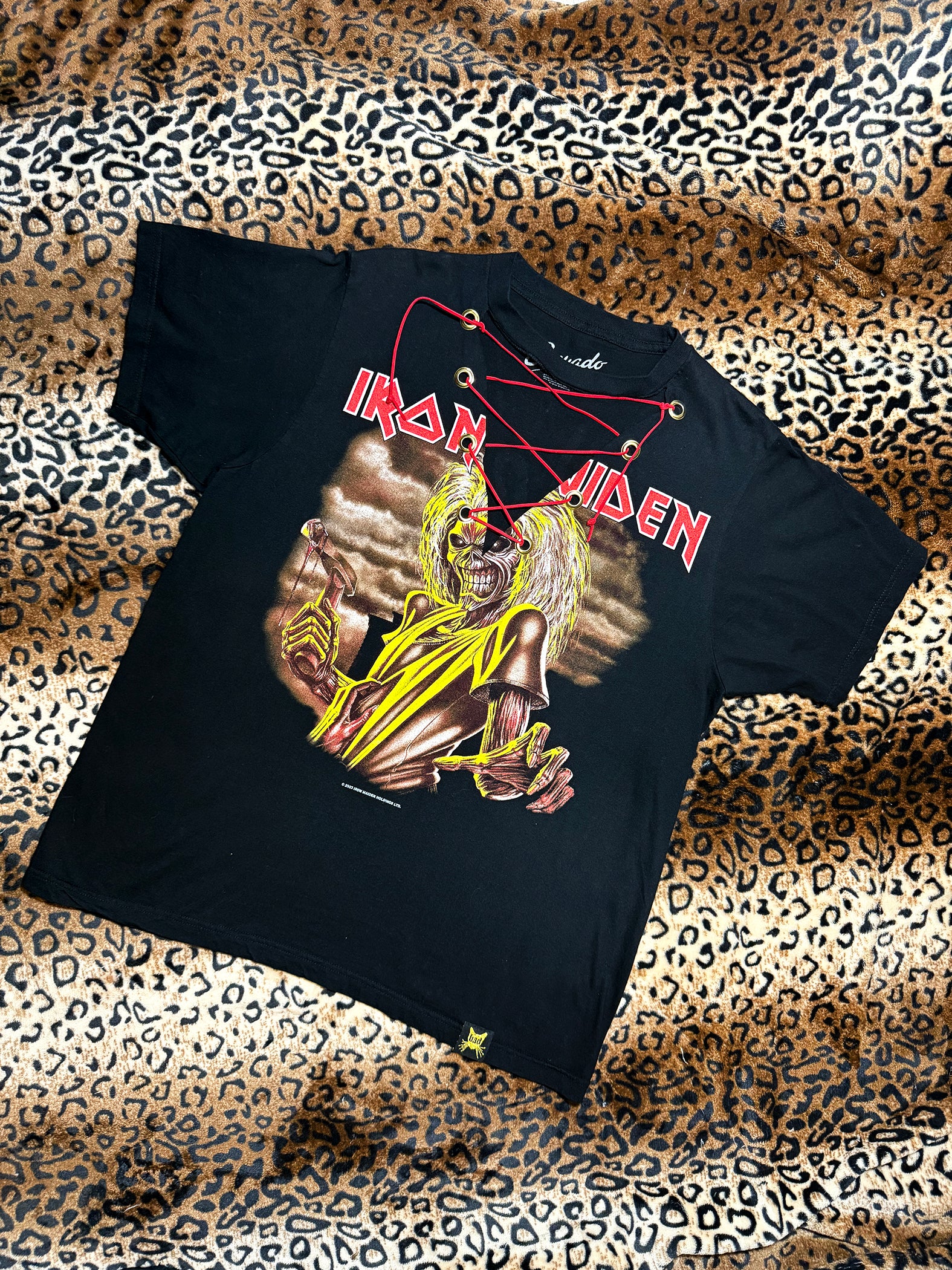 Iron Maiden Corset Laced T Shirt