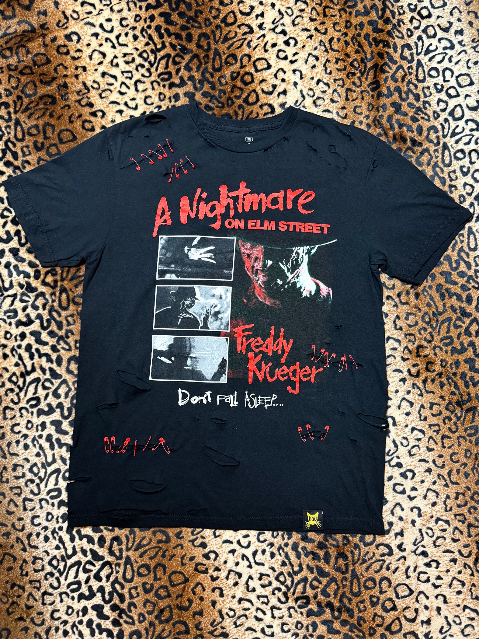 Nightmare On Elm Street Safety Pin T Shirt