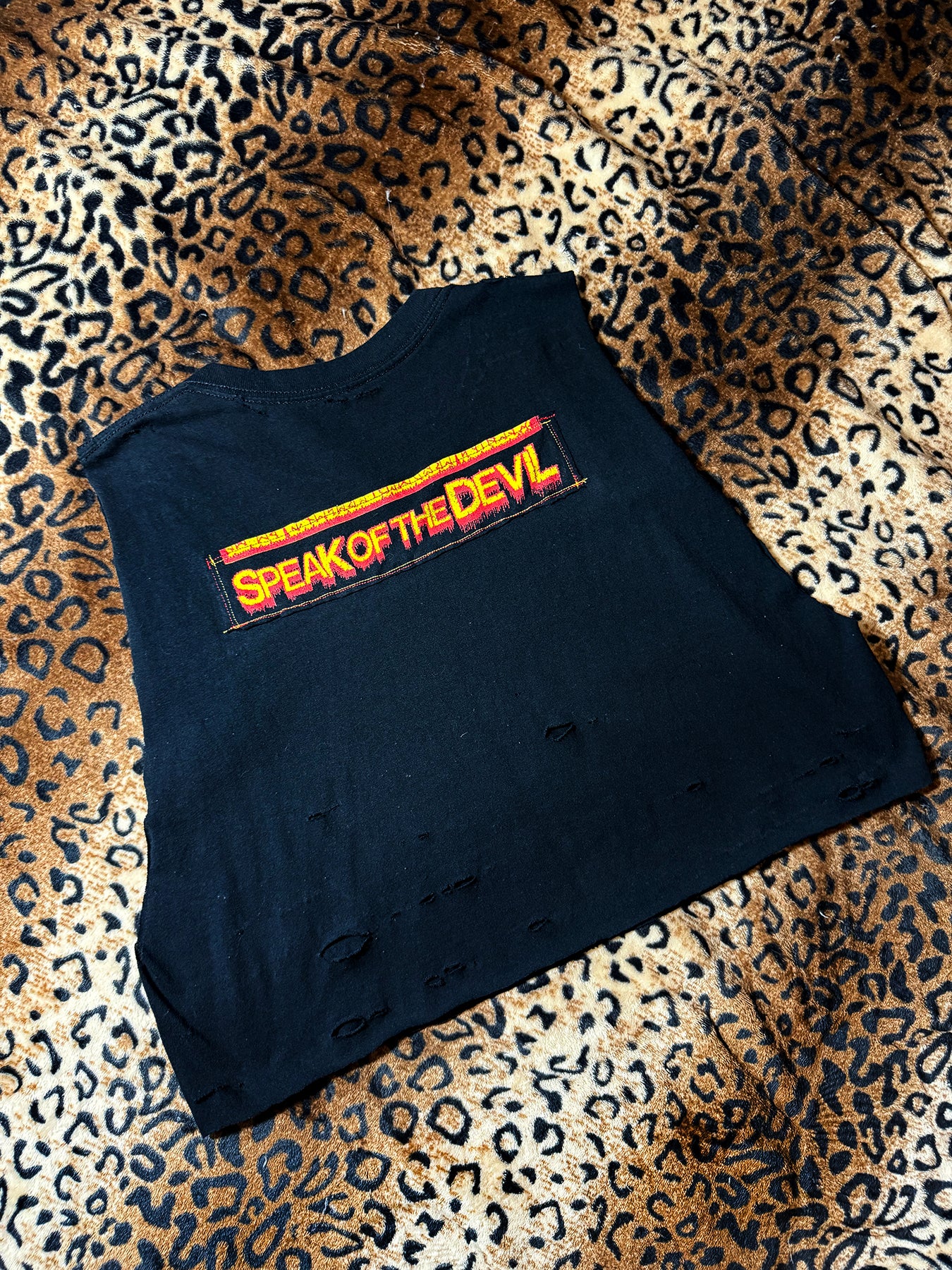 Ozzy Speak Of The Devil Crop Muscle Tank