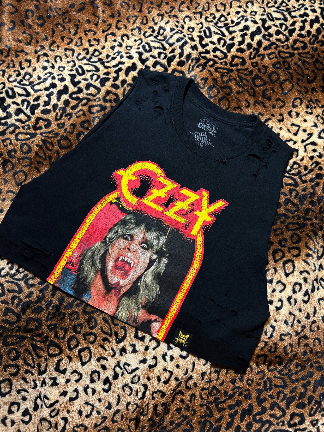 Ozzy Speak Of The Devil Crop Muscle Tank