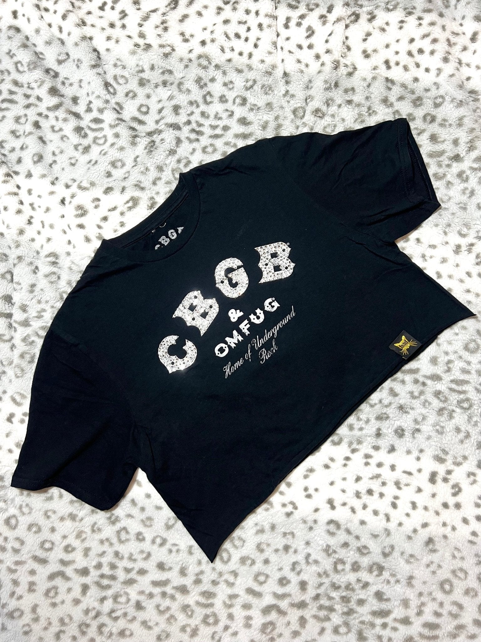 CBGB Blinged Out Crop Tank | Bad Reputation NYC