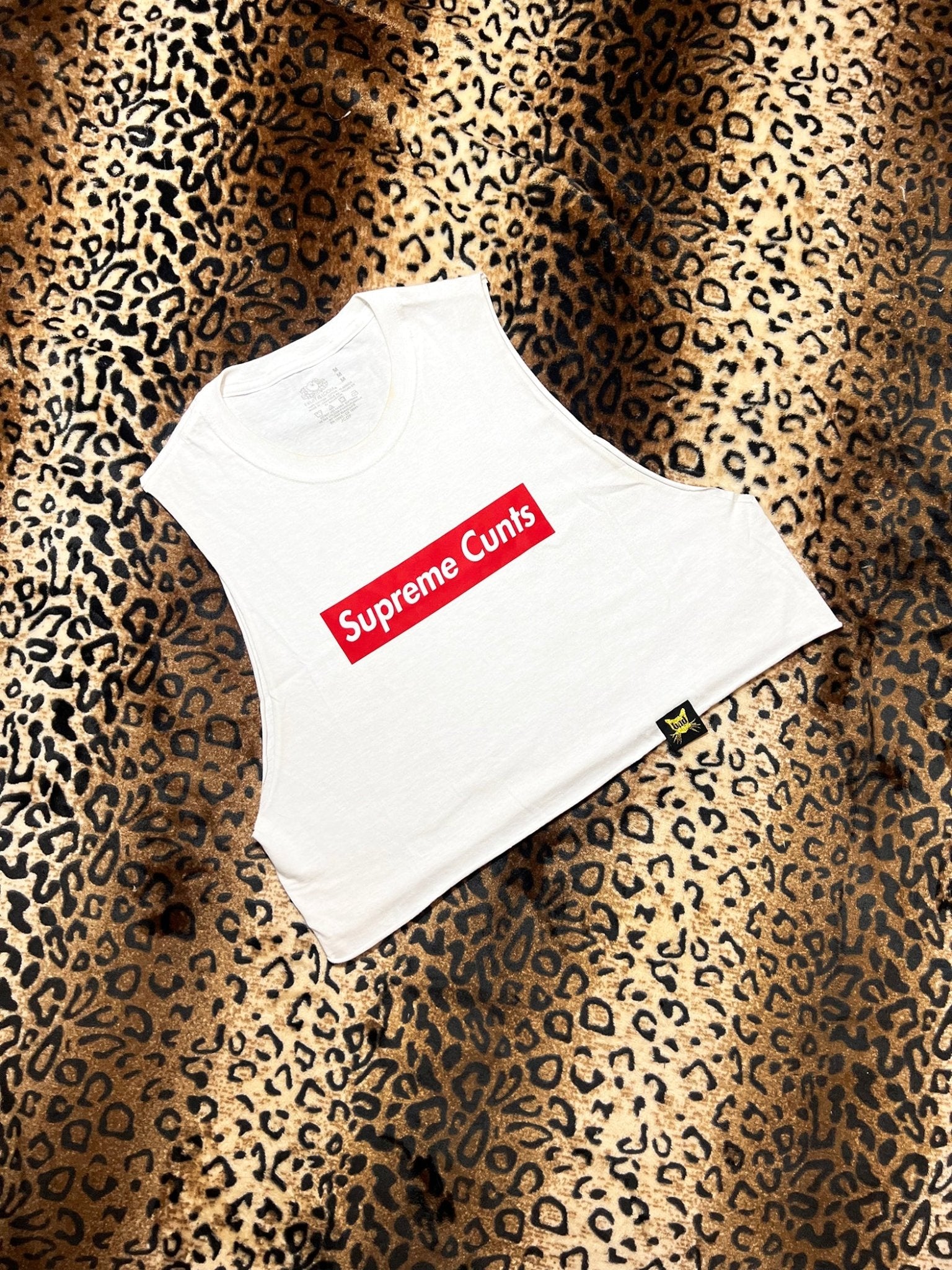 Supreme Cunts Red Logo Crop Muscle Tank | Bad Reputation NYC