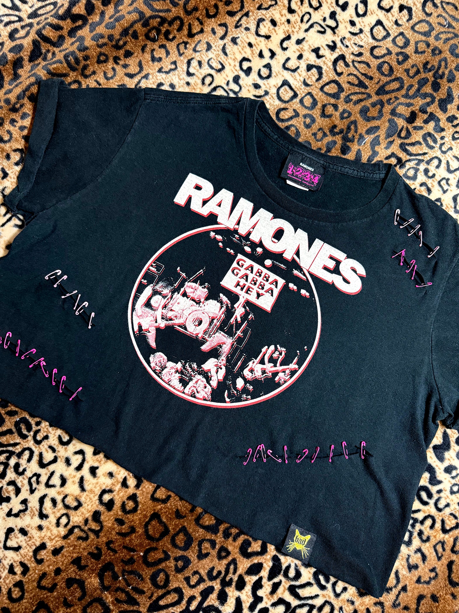 Gabba Gabba Hey Safety Pin Crop Top