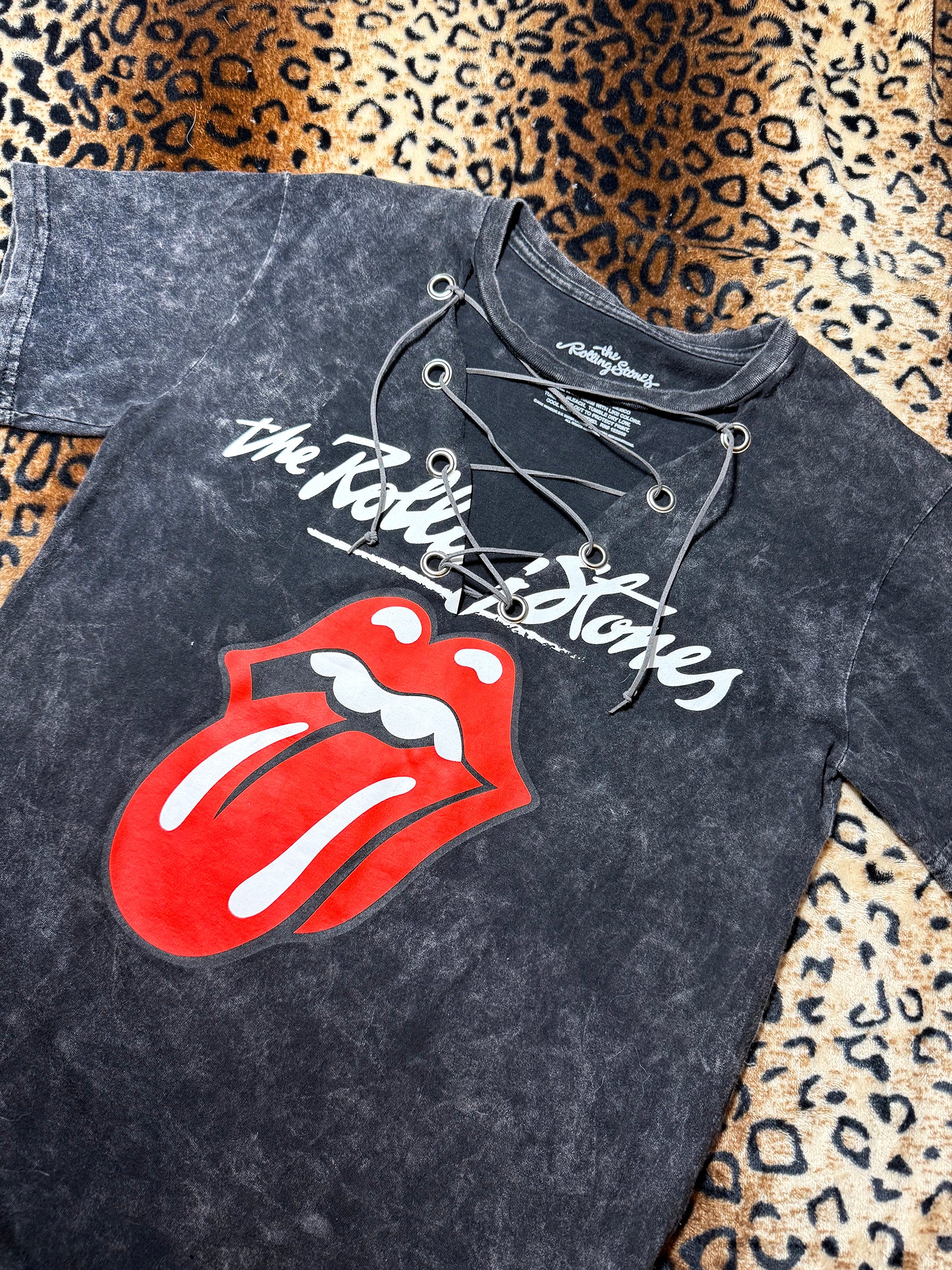 Rolling Stones Corset Laced T Shirt