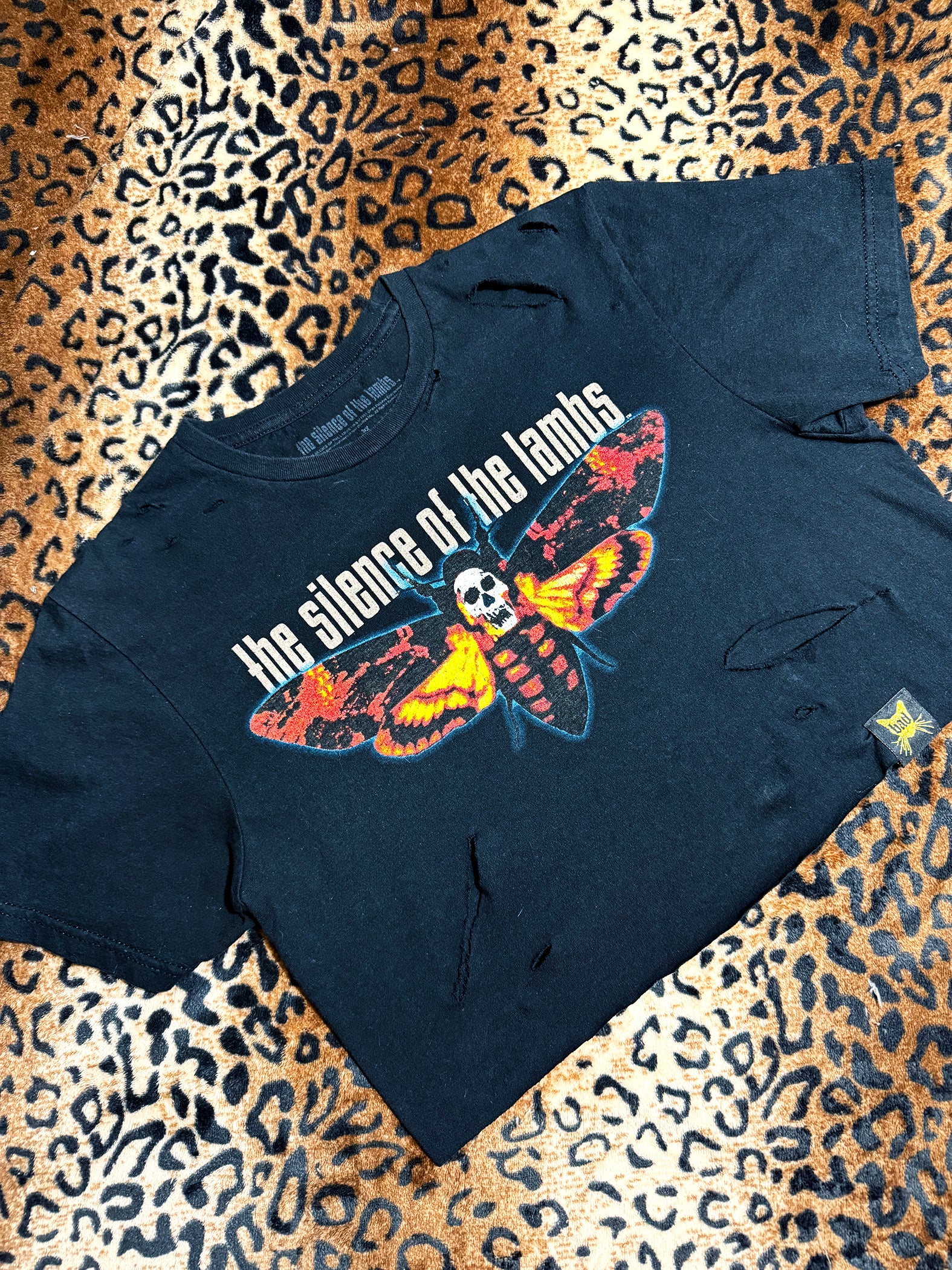 Silence Of The Lambs Distressed Crop Top