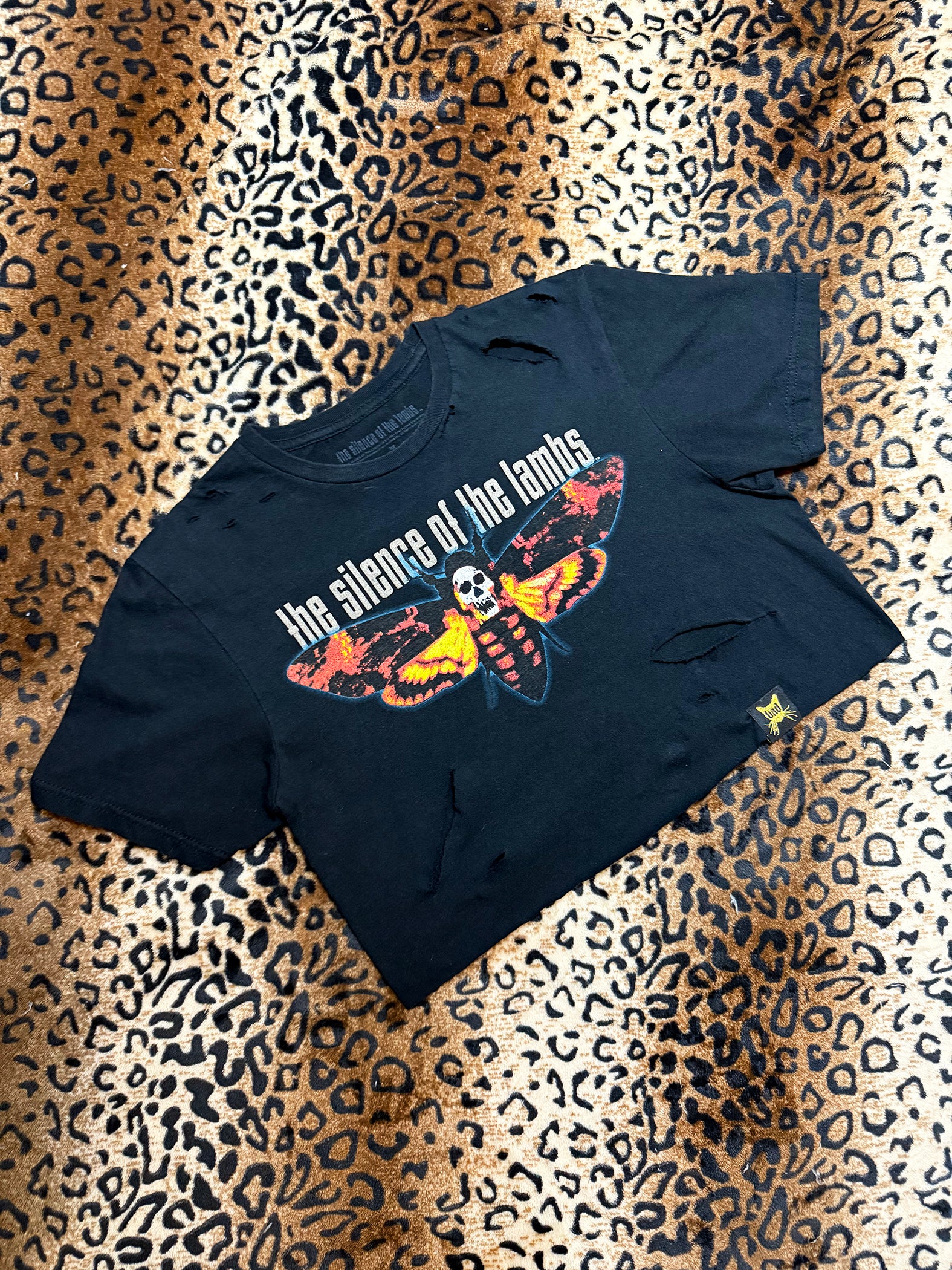 Silence Of The Lambs Distressed Crop Top