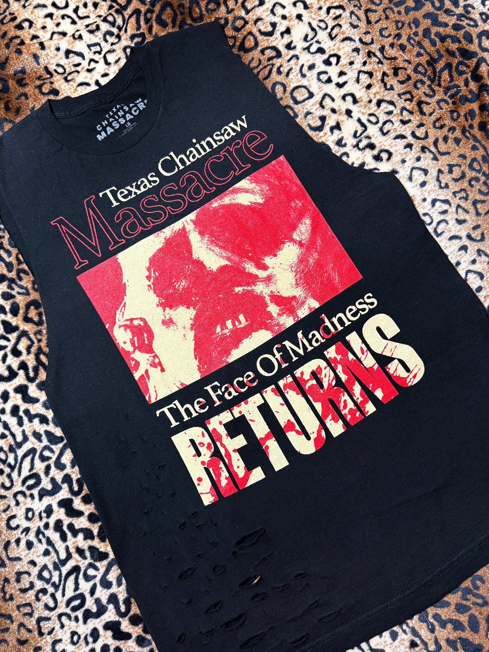 Texas Chainsaw Massacre Distressed Muscle Tank