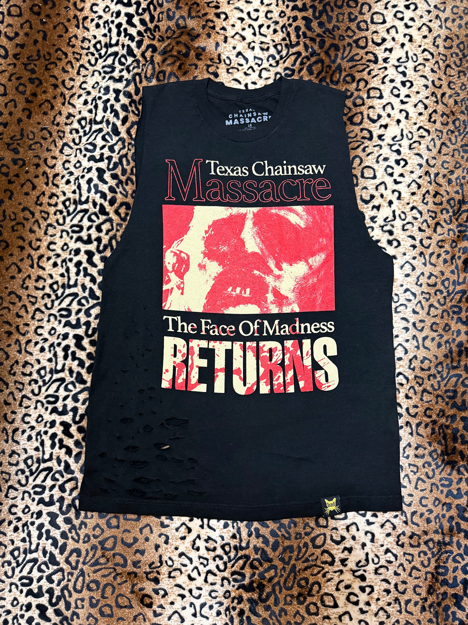 Texas Chainsaw Massacre Distressed Muscle Tank