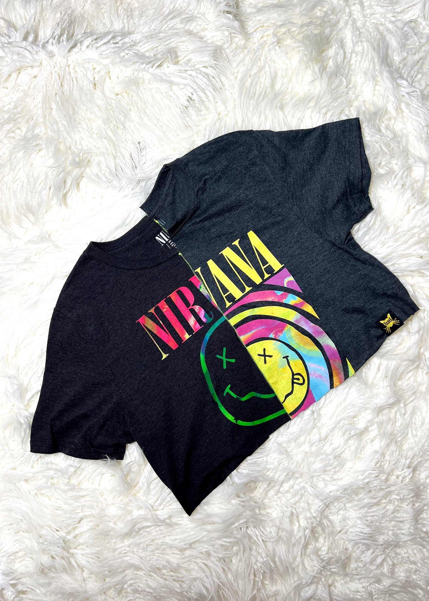 Nirvana vs Nirvana Crop T Shirt Bad Reputation NYC