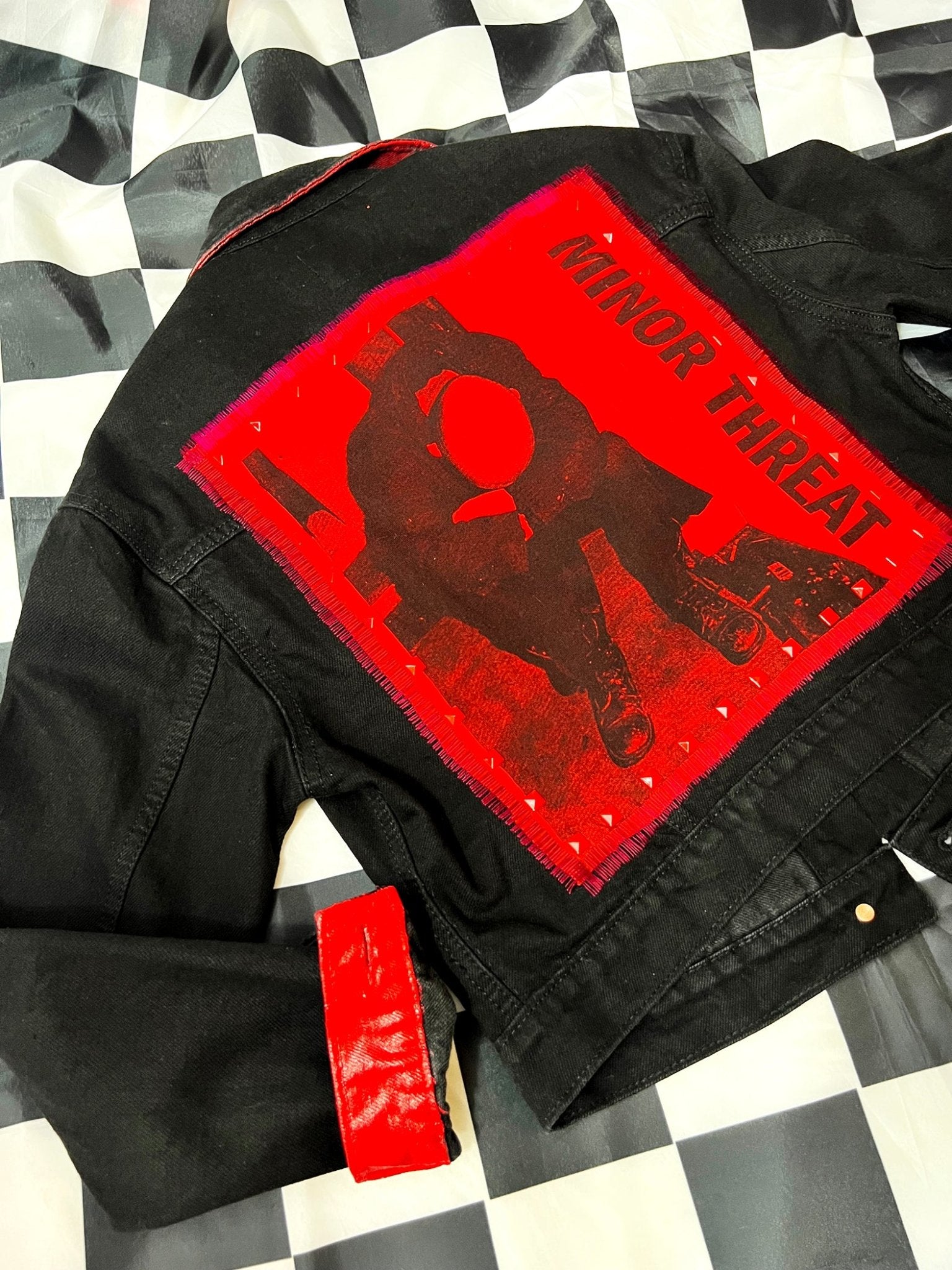 Seeing Red Minor Threat Denim Jacket | Bad Reputation NYC