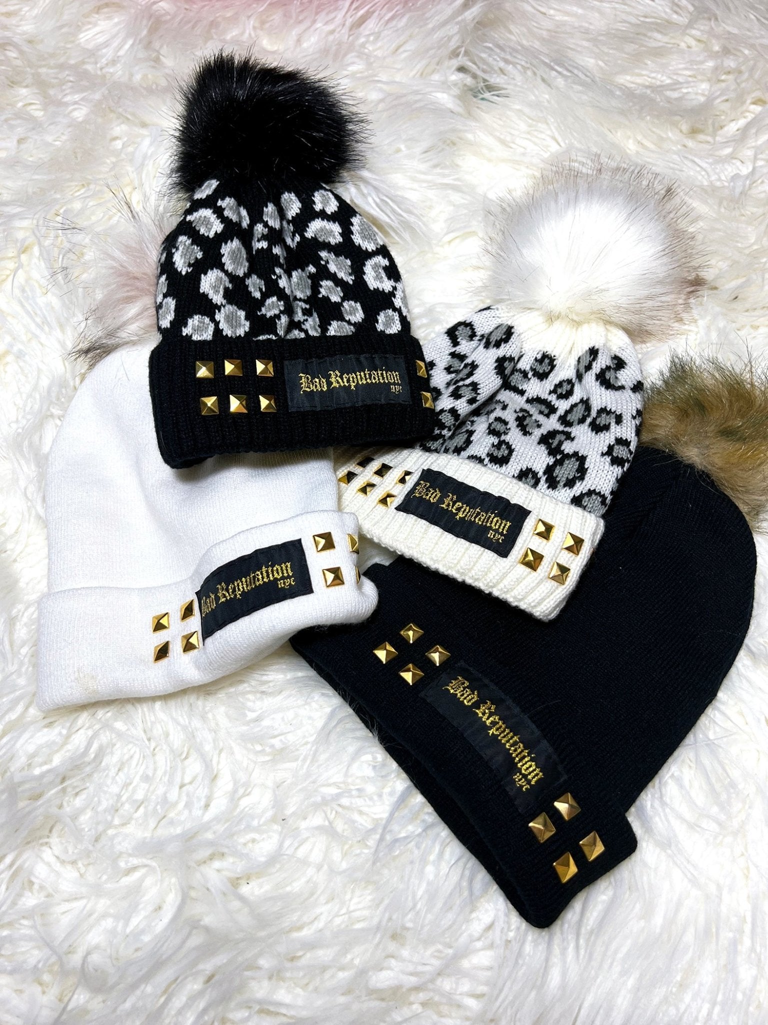 Studded Black Beanie | Bad Reputation NYC