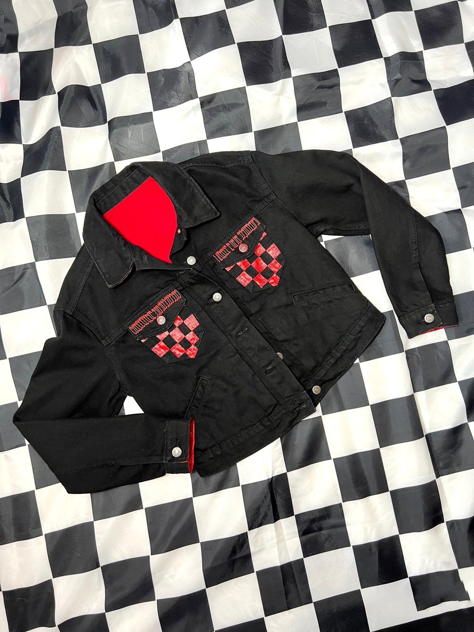 Seeing Red Minor Threat Denim Jacket | Bad Reputation NYC