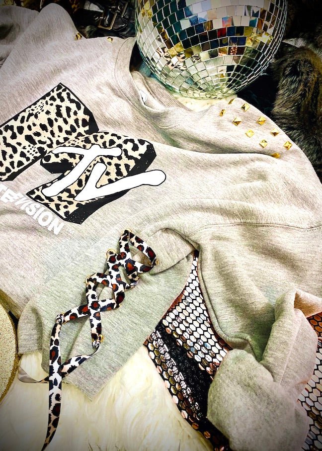 MTV Leopard Logo Sweatshirt | Bad Reputation NYC