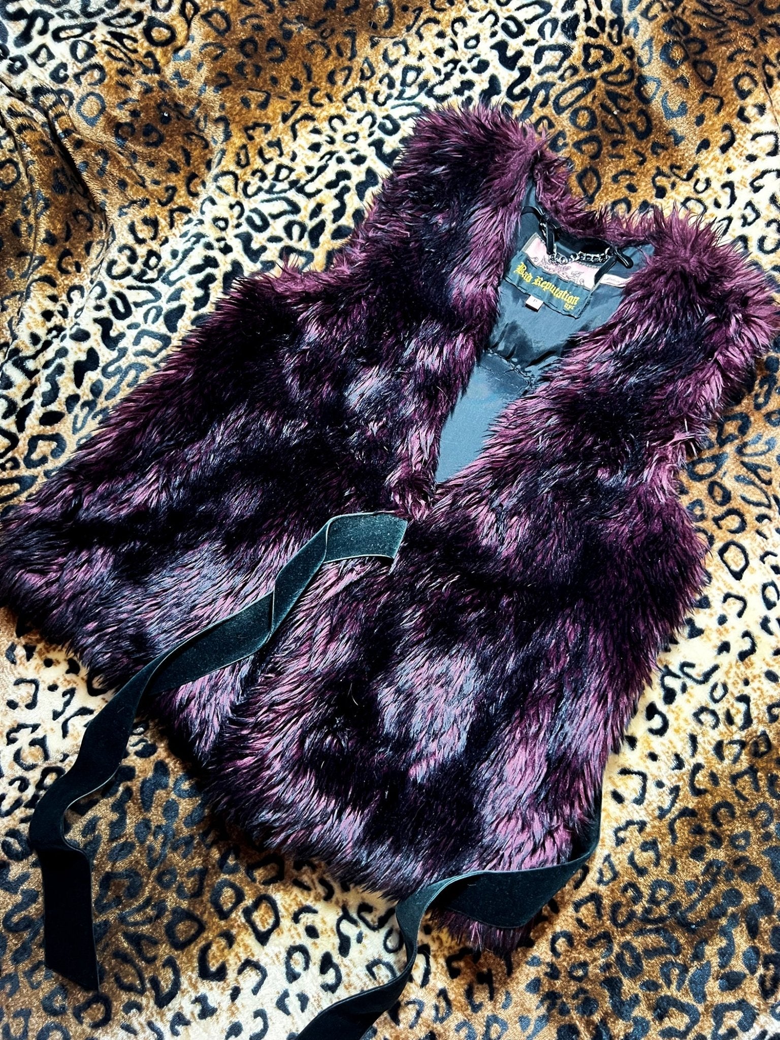 Rolling Stones Faux Fur Vest | Bad Reputation NYC