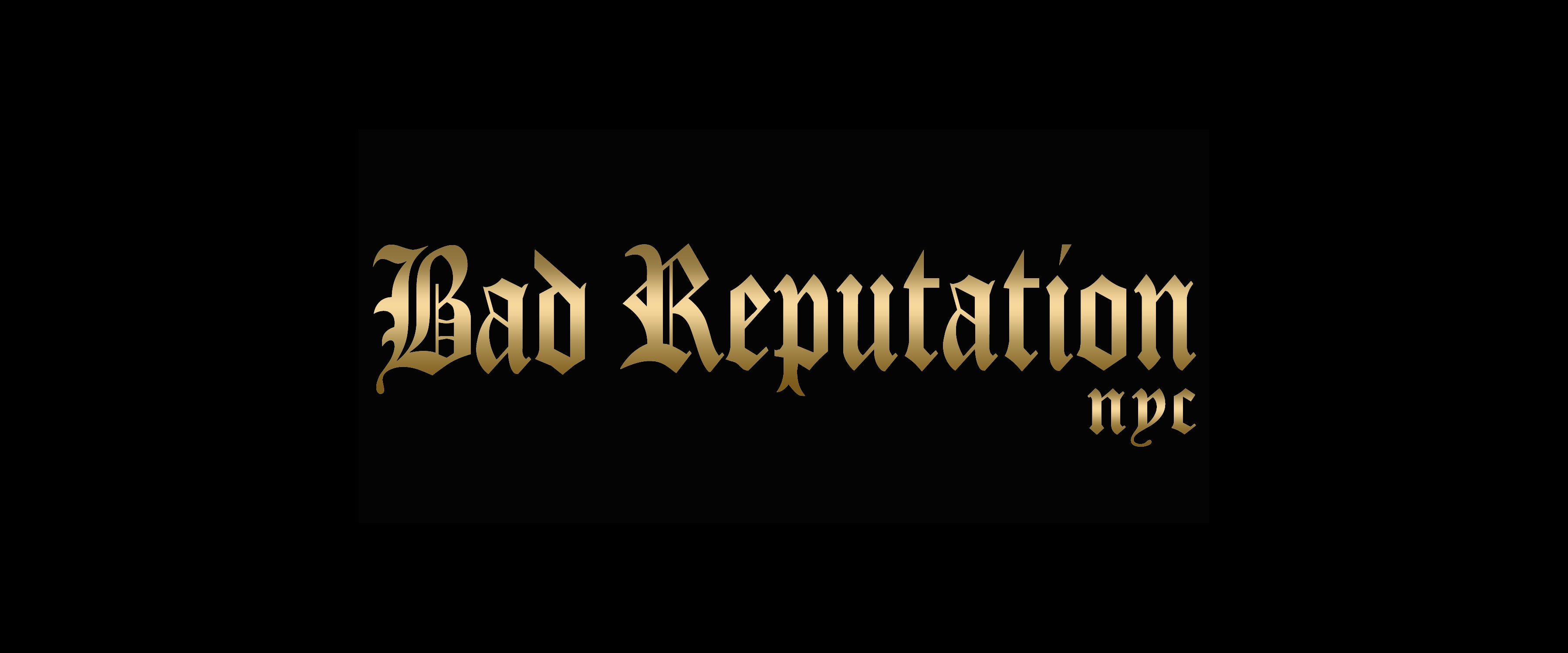 Bad Rep Lettering Bad Reputation NYC | Vintage Inspired Rock N Roll Clothing