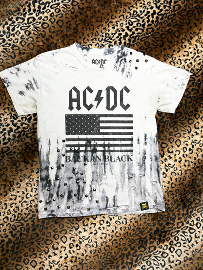 ACDC Studded Tie Dye T Shirt