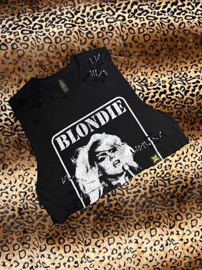 Blondie Safety Pin Crop Tank