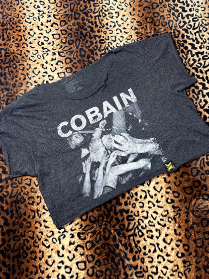 Cobain Crowd Surfing Off-The-Shoulder Crop Top