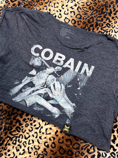 Cobain Crowd Surfing Off-The-Shoulder Crop Top