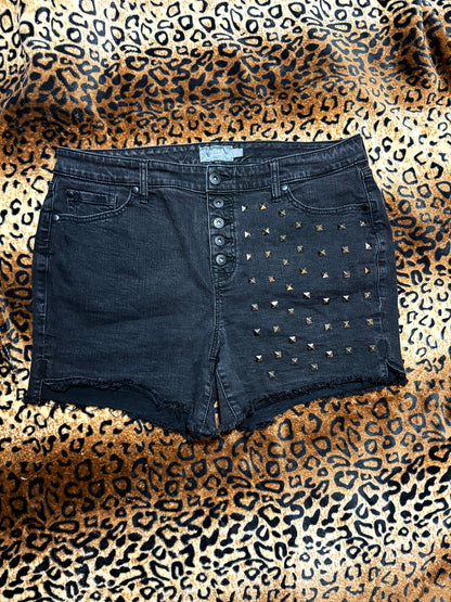 MothMan Studded Denim Shorts