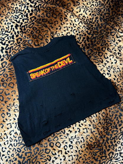 Ozzy Speak Of The Devil Crop Muscle Tank