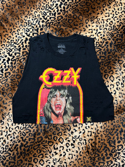 Ozzy Speak Of The Devil Crop Muscle Tank