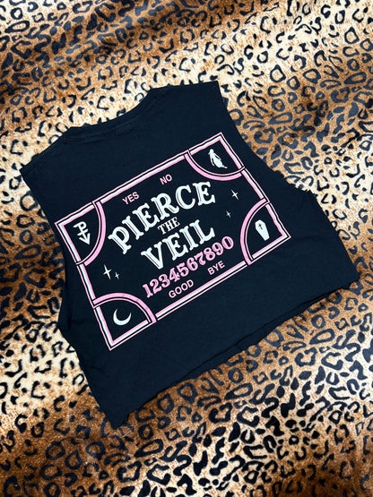 Pierce The Veil Ouija Safety Pin Crop Tank