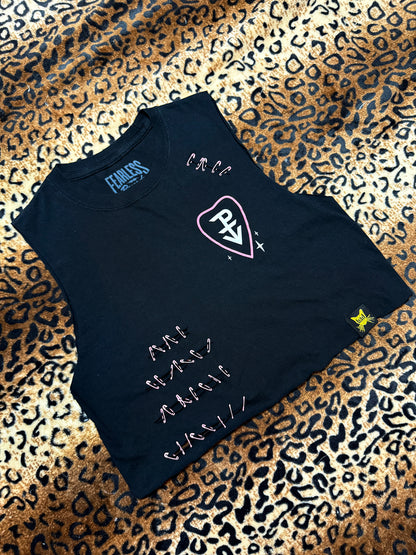 Pierce The Veil Ouija Safety Pin Crop Tank