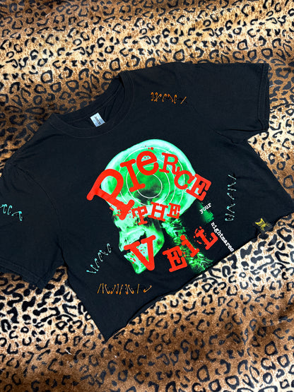 Pierce The Veil Nightmares Safety Pin Crop Top