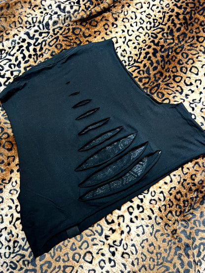 Guns N Roses Distressed Crop Tank | Bad Reputation NYC