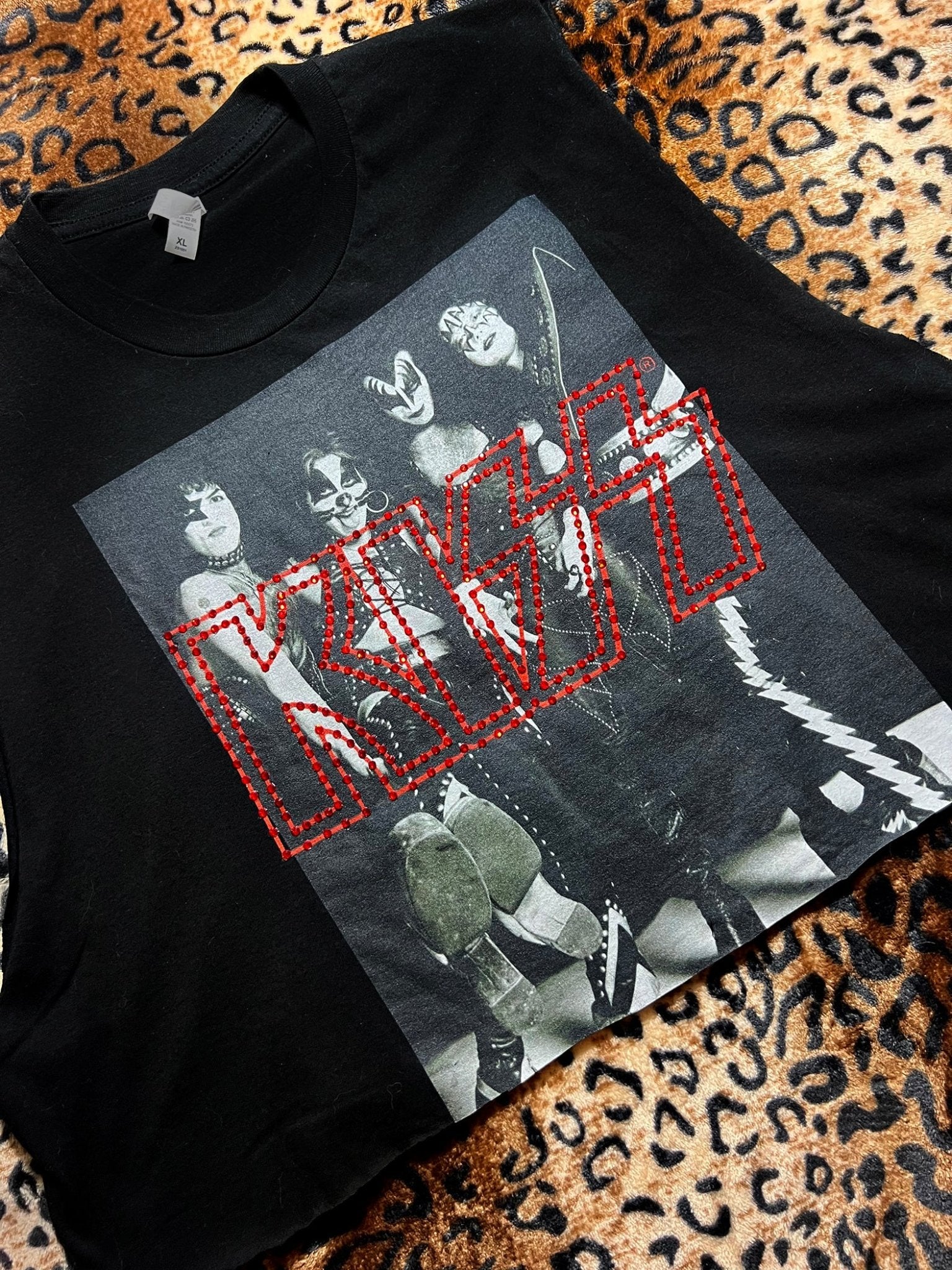 Kiss Rhinestone Crop Tank | Bad Reputation NYC