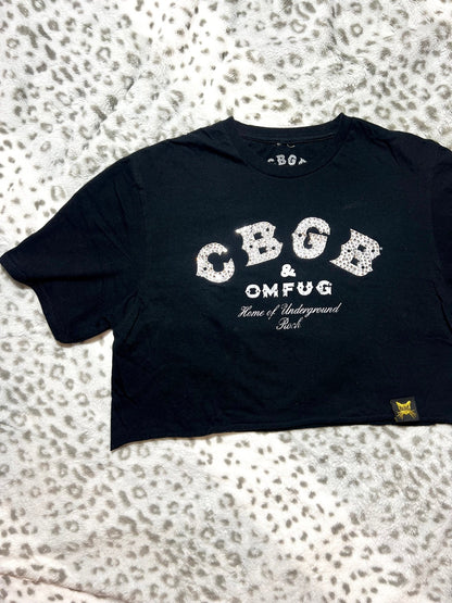CBGB Blinged Out Crop Tank | Bad Reputation NYC