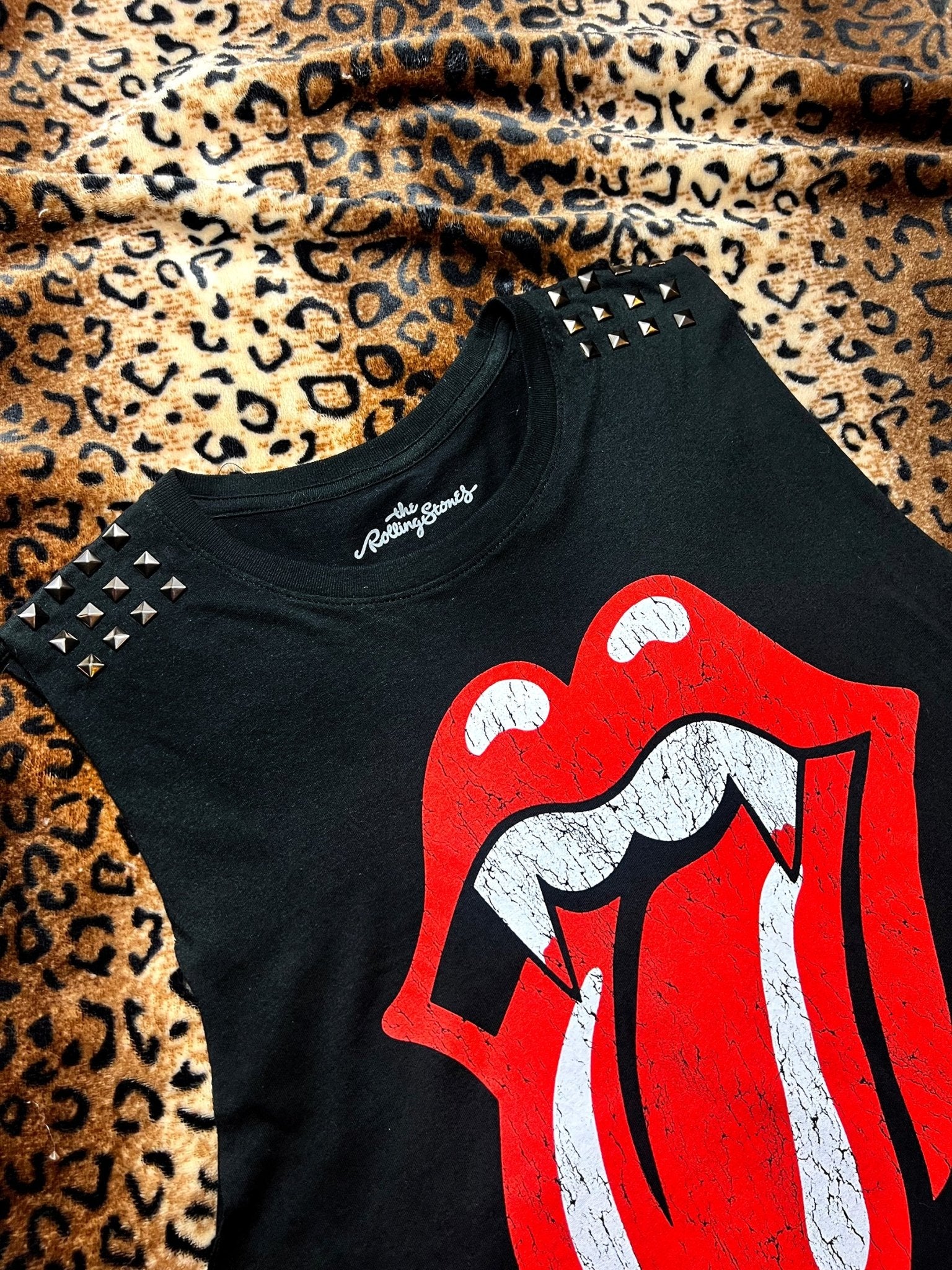 Rolling Stones Vampire Studded Muscle Tank | Bad Reputation NYC