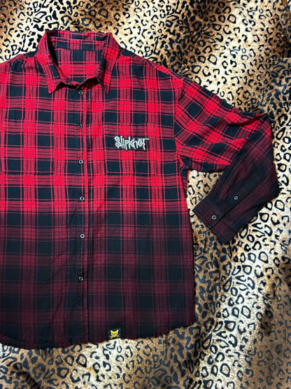 Slipknot The Gray Chapter Ombre Flannel | Bad Reputation NYC