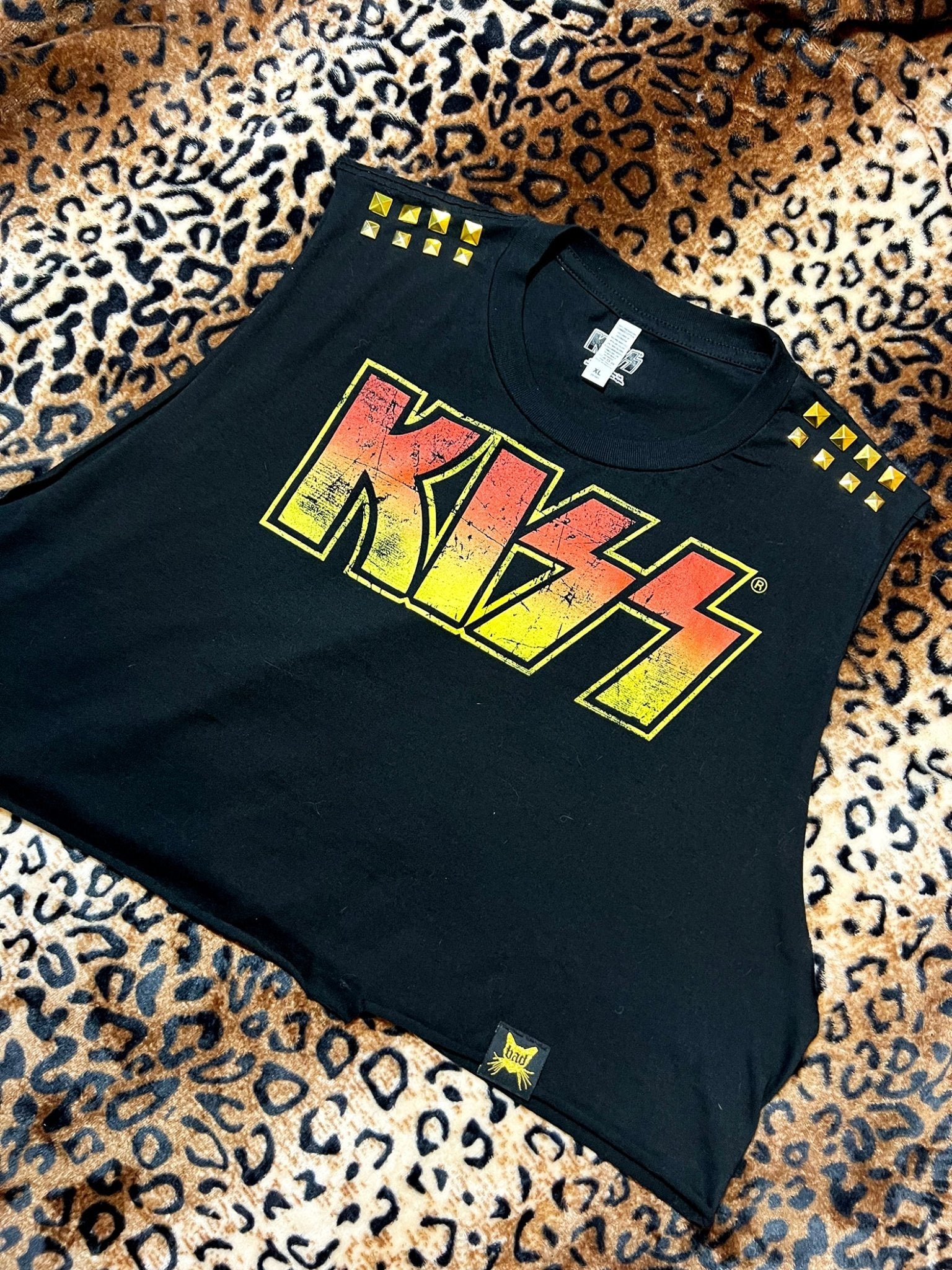Kiss Studded Crop Tank | Bad Reputation NYC