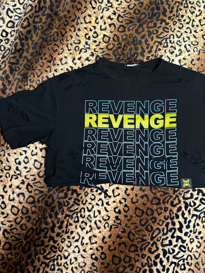 Revenge Distressed Crop Top