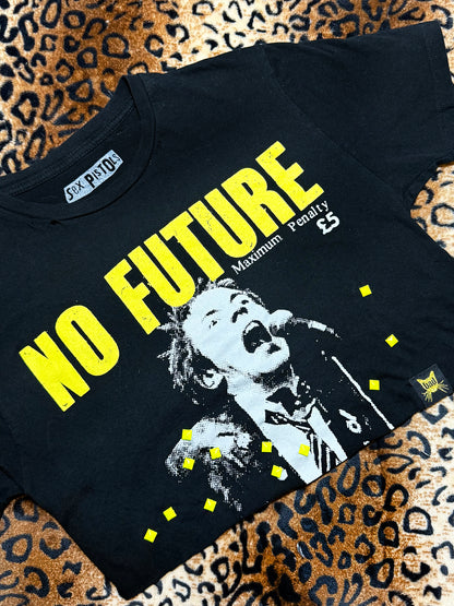 Sex Pistols Studded Asymmetrical Crop Top