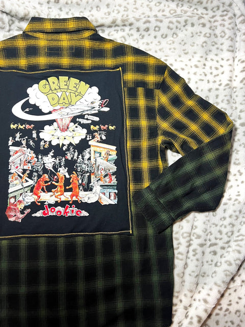 Green Day Ombre Flannel | Bad Reputation NYC