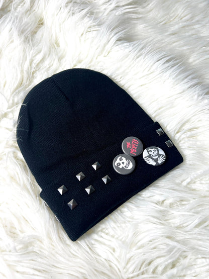 Misfits Studded Black Beanie | Bad Reputation NYC