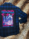 Aerosmith Blue Ombre Flannel | Bad Reputation NYC