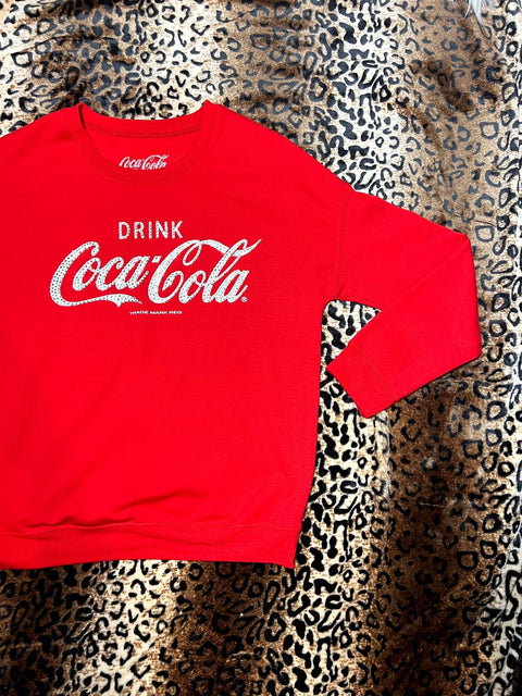 Coca Cola Rhinestone Sweatshirt | Bad Reputation NYC