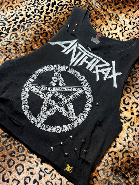 Anthrax Studded Muscle Tank | Bad Reputation NYC