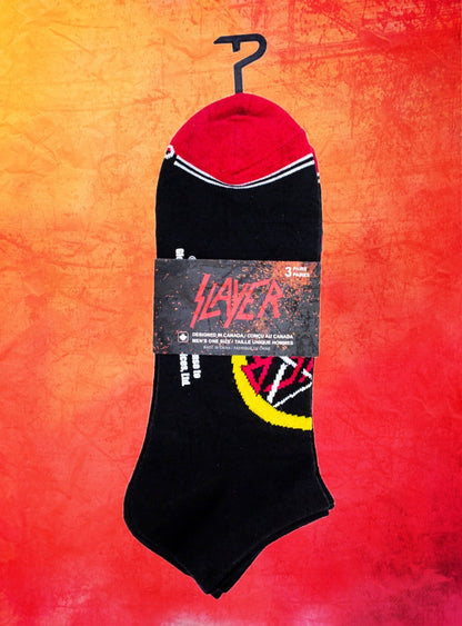 Slayer Slaytanic Ankle Socks 3-Pack | Bad Reputation NYC