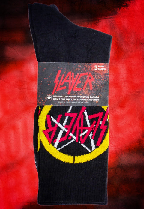 Slayer Slaytanic Crew Socks 3-Pack | Bad Reputation NYC