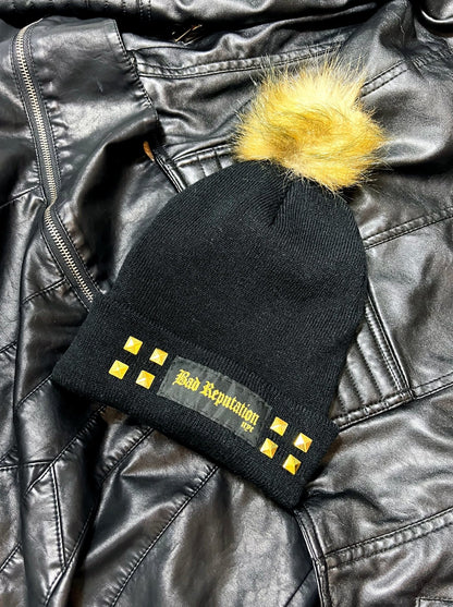 Studded Black Beanie | Bad Reputation NYC