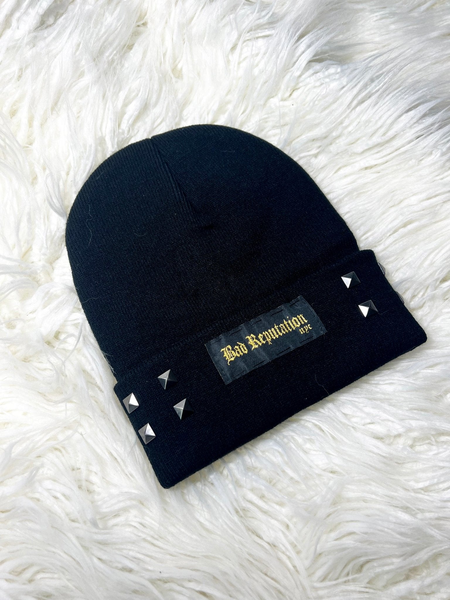 Misfits Studded Black Beanie | Bad Reputation NYC