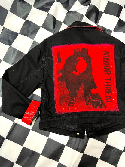 Seeing Red Minor Threat Denim Jacket | Bad Reputation NYC