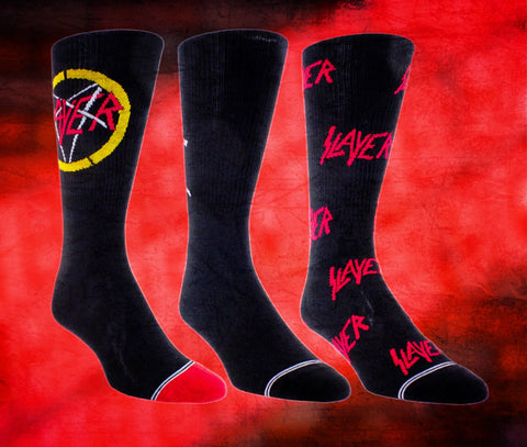 Slayer Slaytanic Crew Socks 3-Pack | Bad Reputation NYC