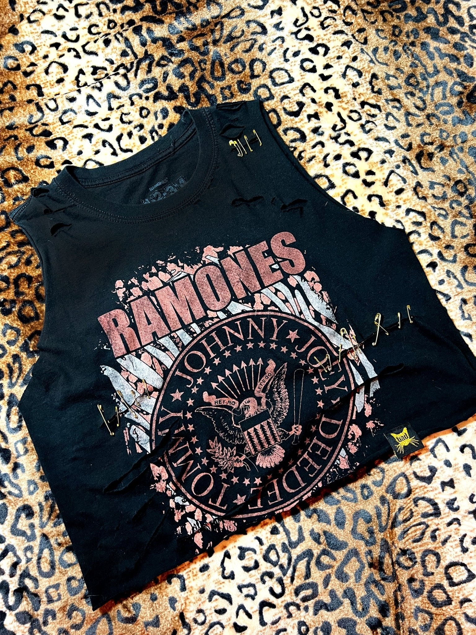 Ramones Distressed Crop Muscle Tank | Bad Reputation NYC